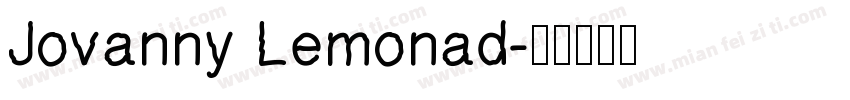 Jovanny Lemonad字体转换